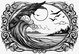 Driftwood stick tattoo idea