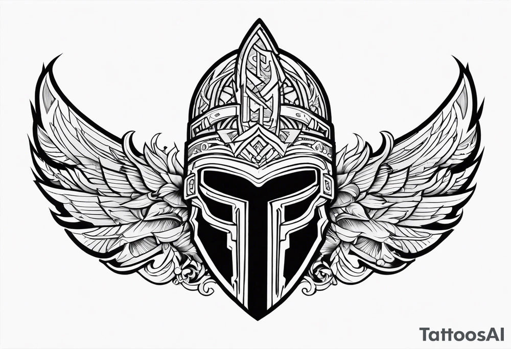 Valhalla helmet tattoo idea