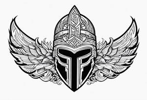 Valhalla helmet tattoo idea
