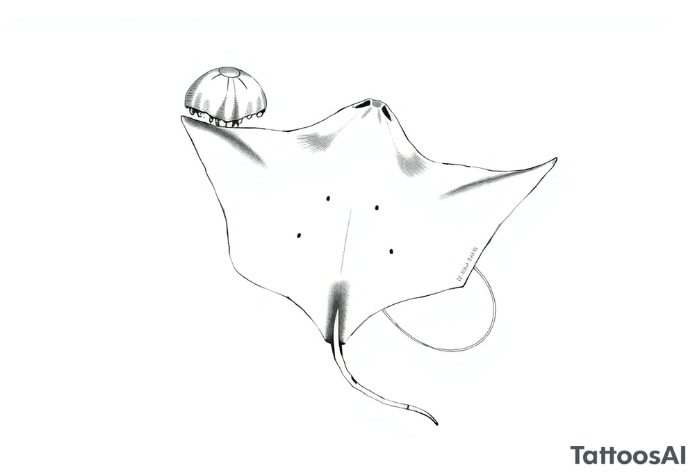 stingray, jellyfish tattoo idea
