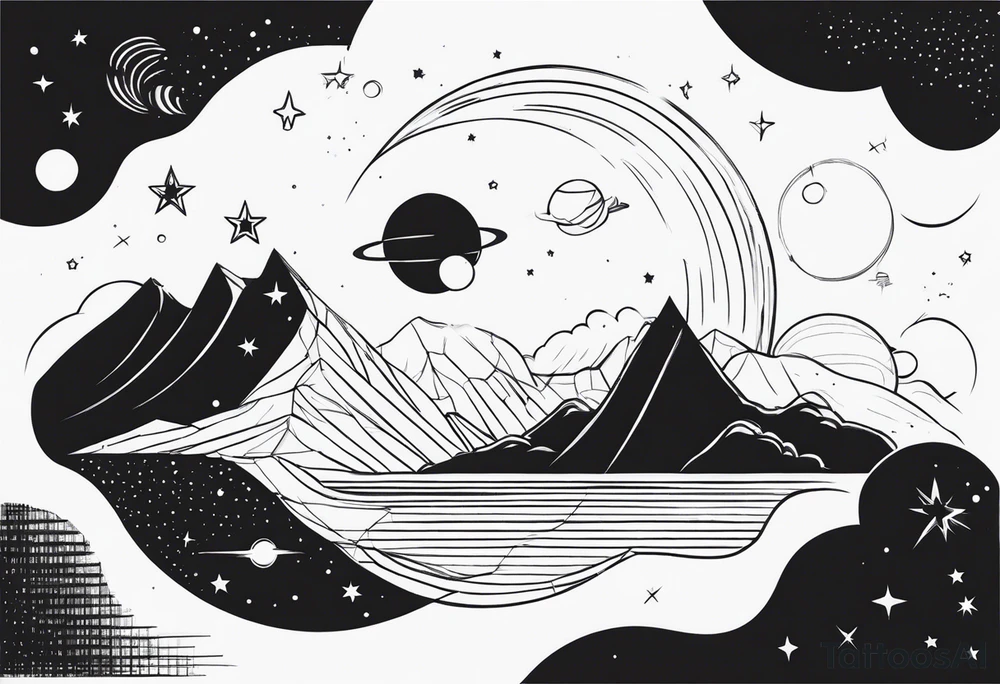 Space tattoo idea