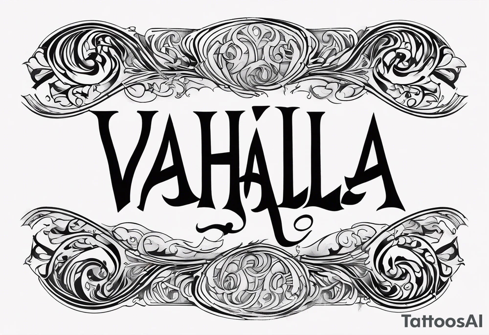 Valhalla  mist fog tattoo idea