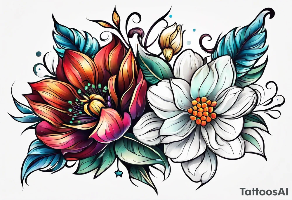 Flowers tattoo idea
