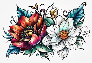 Flowers tattoo idea