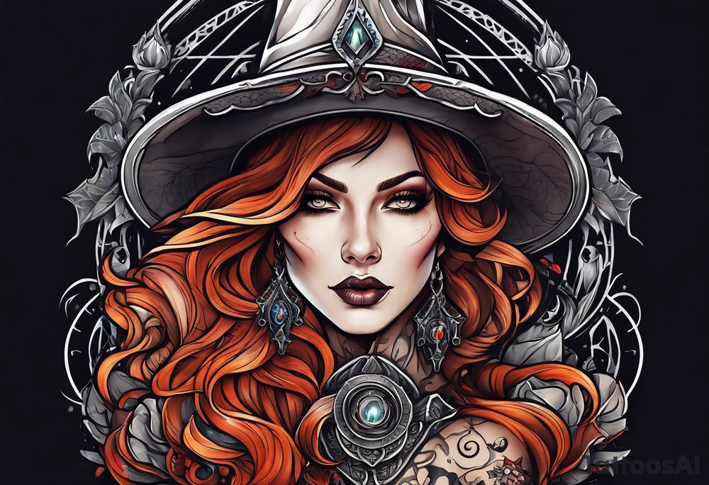 Witch tattoo idea
