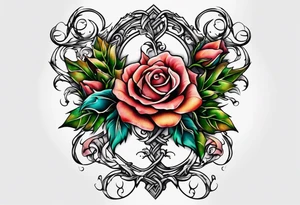 two thorn vines wrapping around arm tattoo idea
