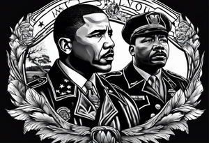 Buffalo soldiers, Barack Obama, Martin Luther King Jr., sleeve tattoo idea