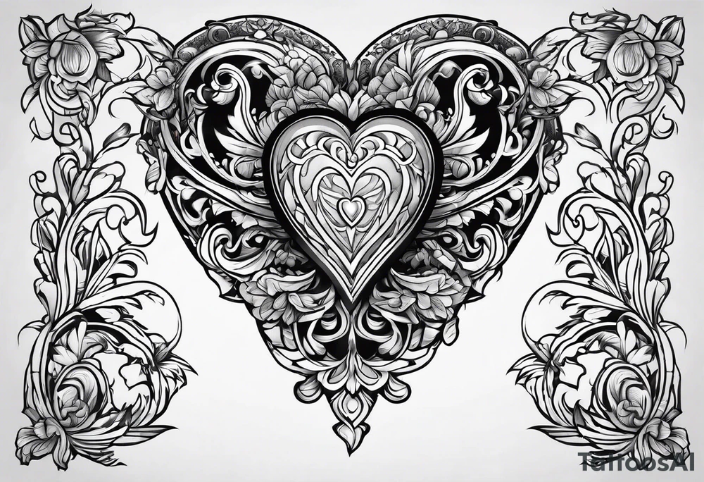 corazón tattoo idea