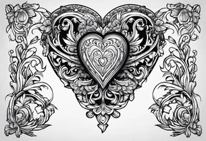 corazón tattoo idea