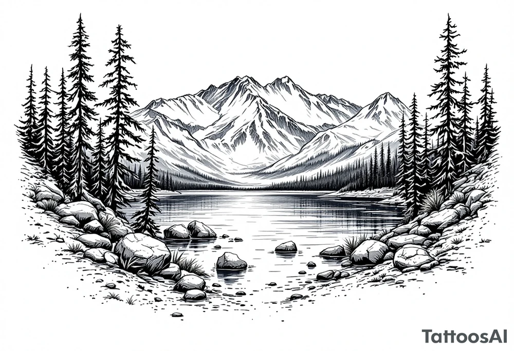 lake tahoe tattoo idea