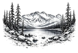 lake tahoe tattoo idea