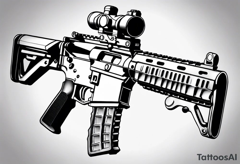 Ar 15 tattoo idea