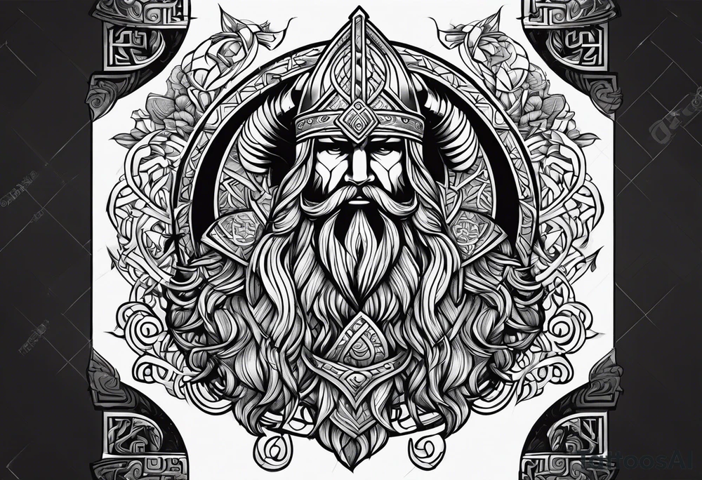 Viking marriage tattoo idea