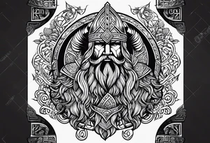 Viking marriage tattoo idea