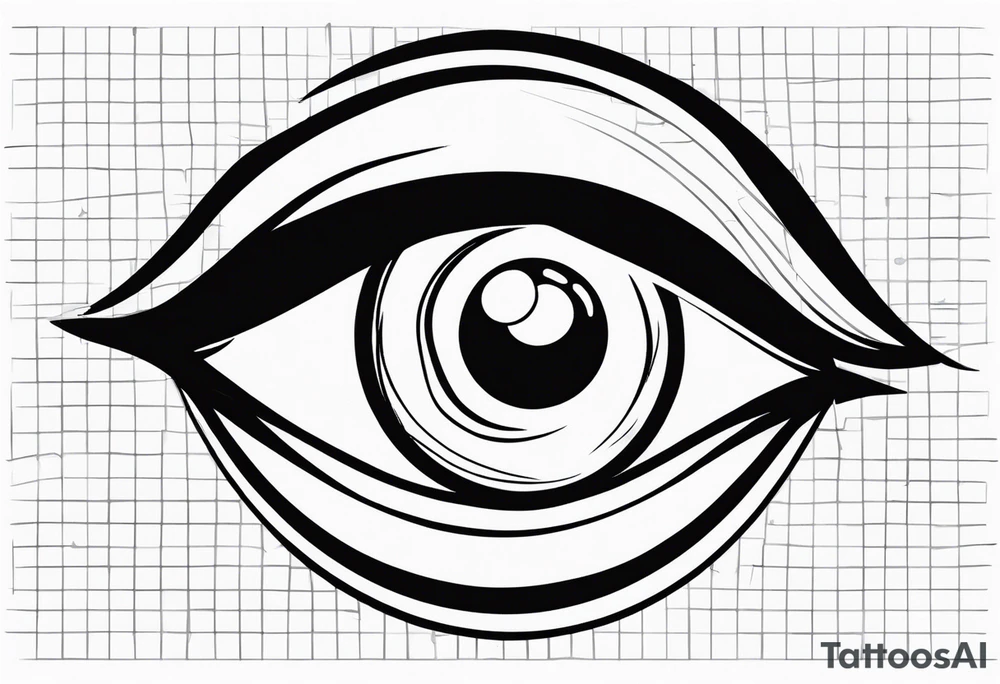 WINKING EYE EMOJI tattoo idea