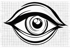 WINKING EYE EMOJI tattoo idea