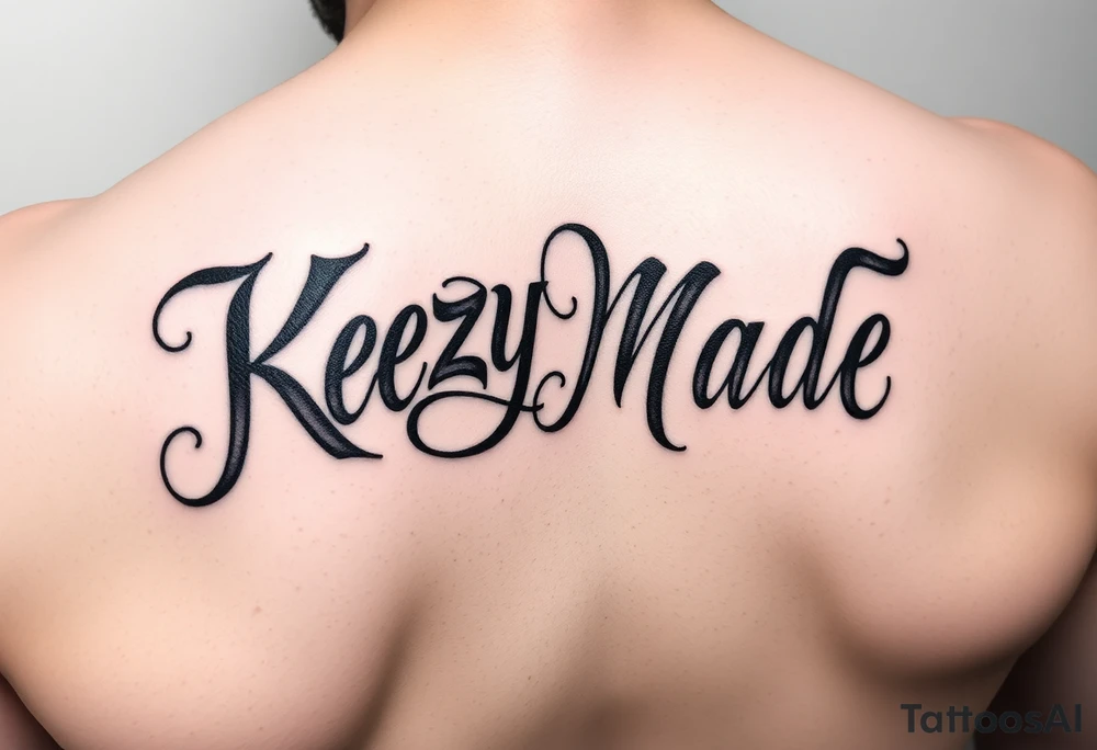letters only fancy twisted and intertwined through one another (KeezY MadE ) almost like one line tattoo idea