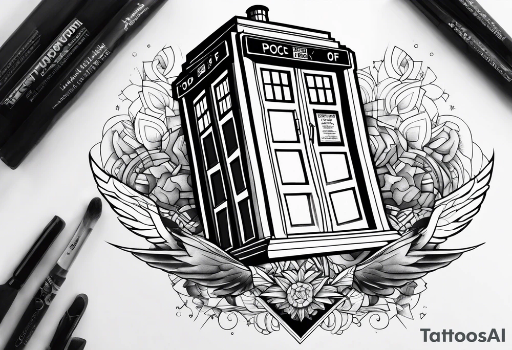 Tardis in flight tattoo idea