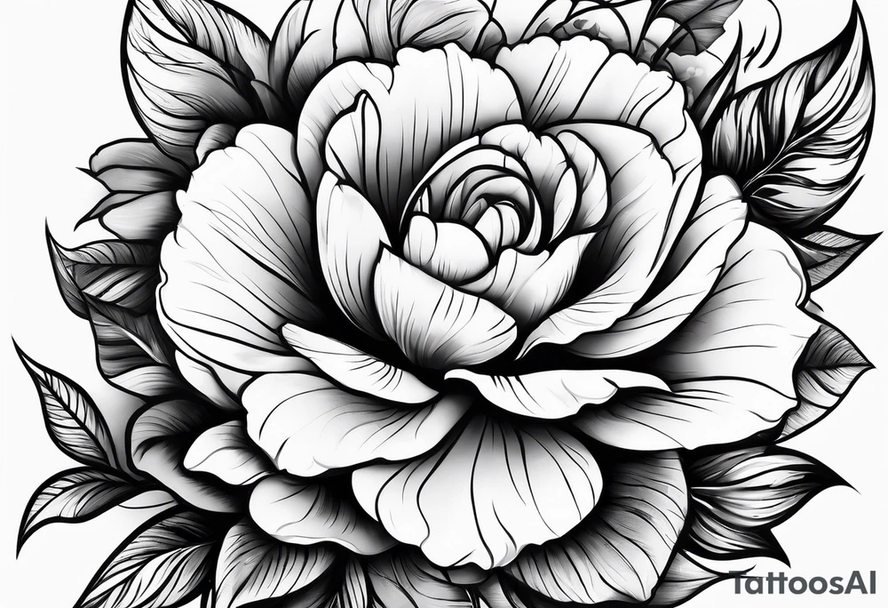 a flower tattoo with the number 5 tattoo idea a flower tattoo with the number 5 tattoo idea