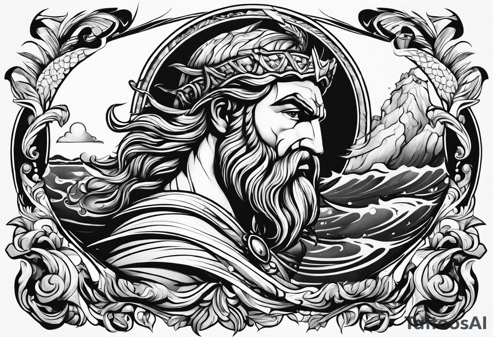 POSEIDON tattoo idea