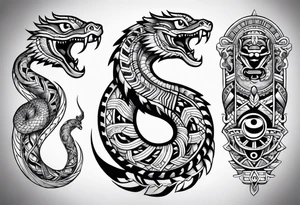 aztec snake 

sleeve tattoo idea
