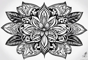 4 leaf clovet tattoo idea