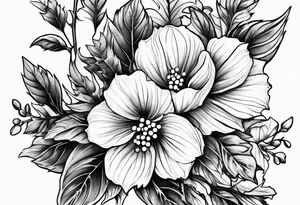 Holly birth flower tattoo idea