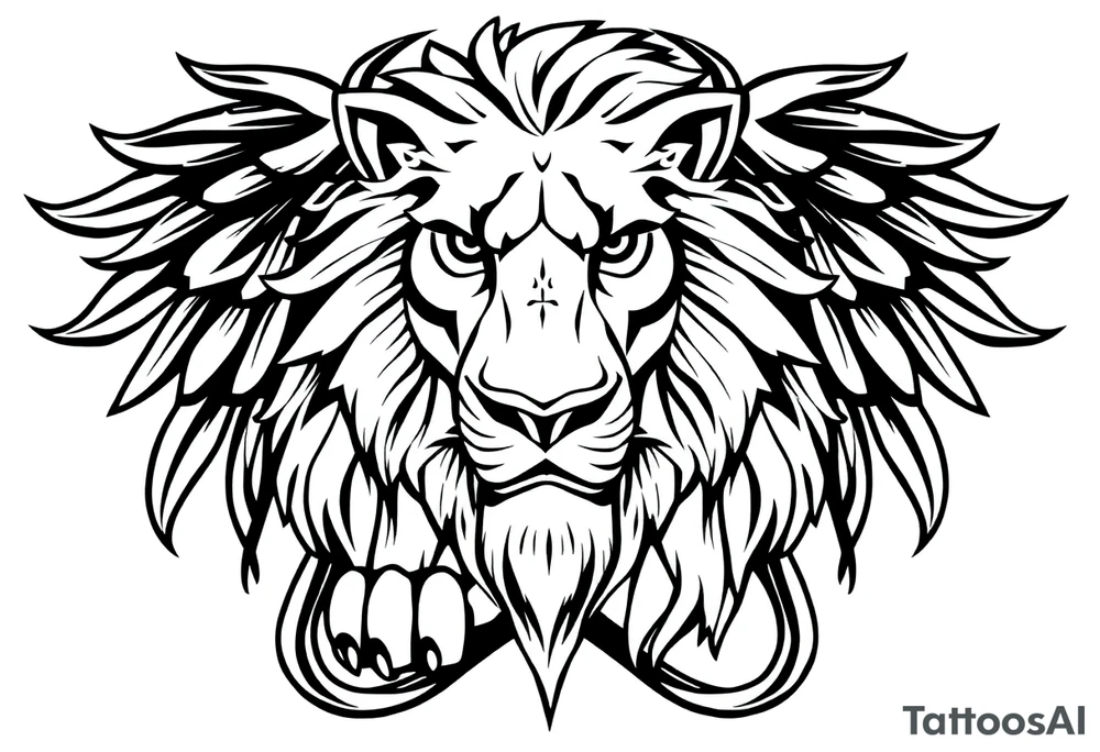 Irish with lion tattoo idea