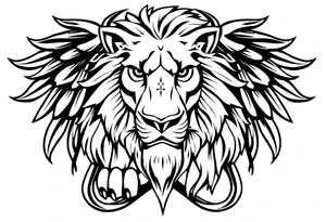 Irish with lion tattoo idea