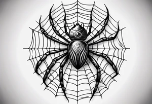 Spider, top view, eye for spider tattoo idea