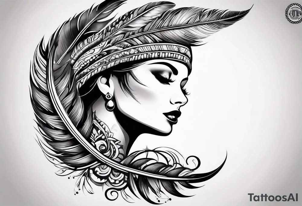 Feathers tattoo idea