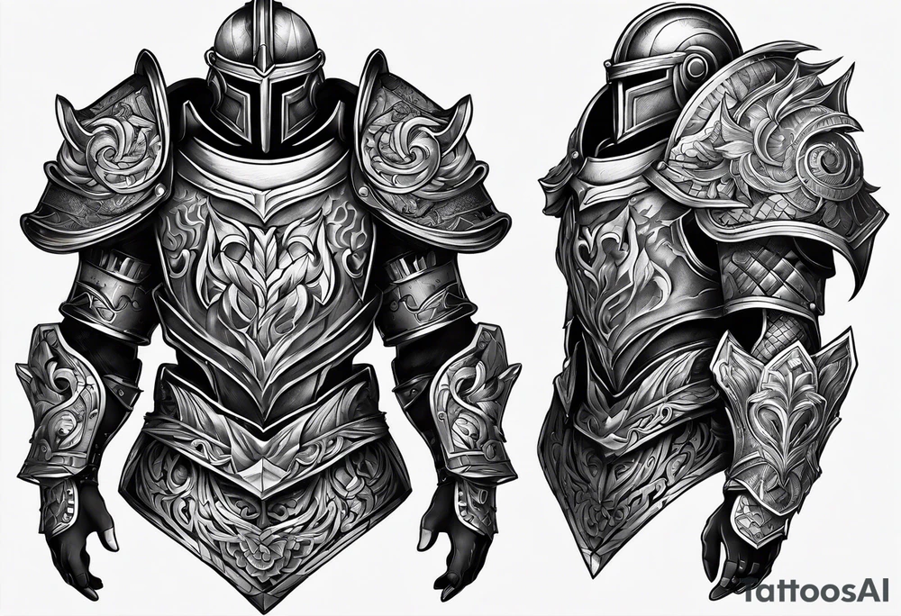 heavy armor tattoo idea
