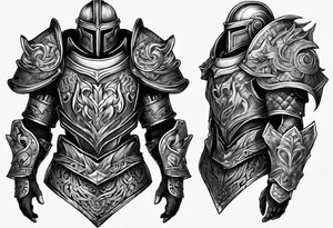 heavy armor tattoo idea