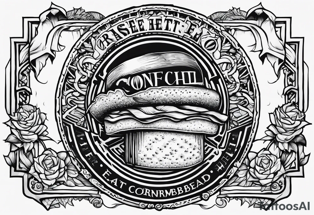 RHEC raise hell eat cornbread tattoo idea