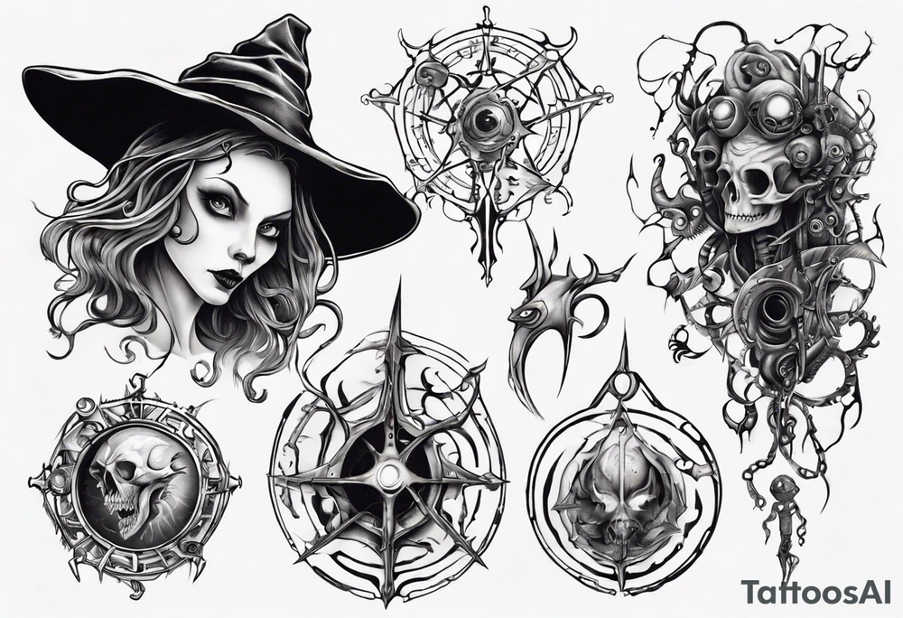 witch tattoo idea