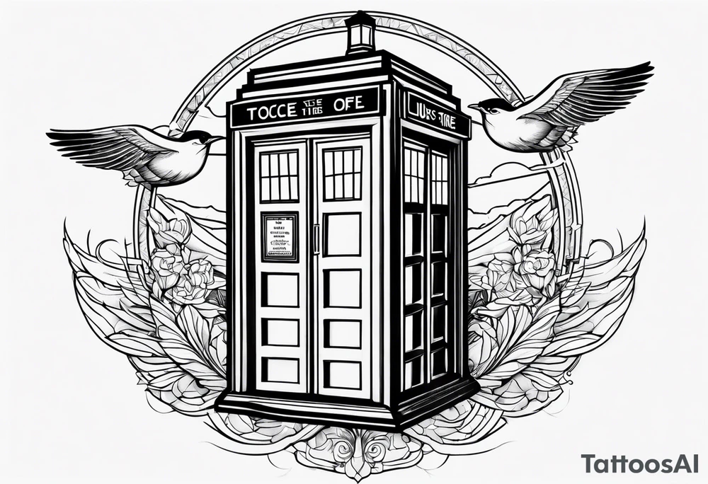 Tardis in flight tattoo idea