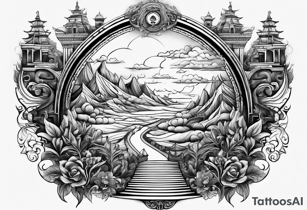 Valhalla steps path tattoo idea