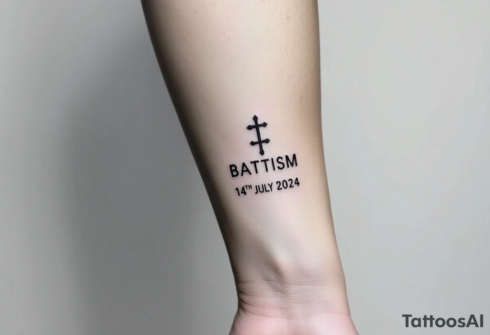 Band Baptism tattoo with the 14th July 2024 tattoo idea
