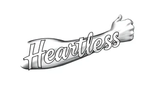 Heartless words written tattoo idea