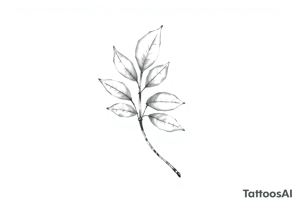 Bay leaf tattoo idea