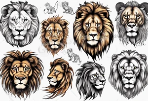 a lion tattoo idea