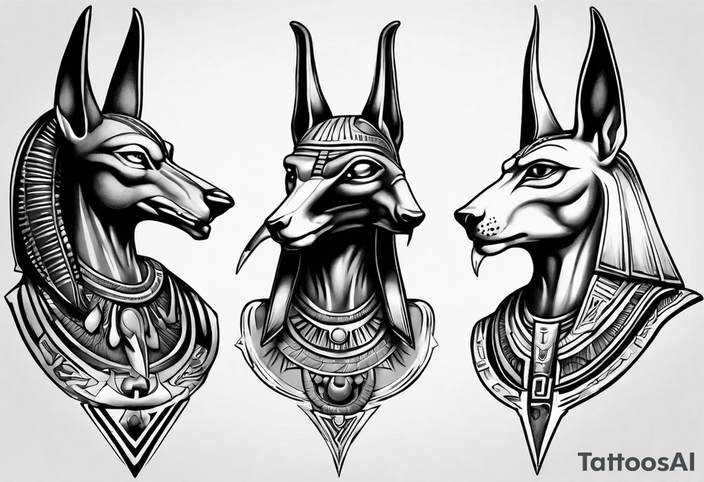 anubis vs horus tattoo idea