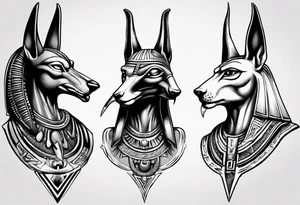 anubis vs horus tattoo idea