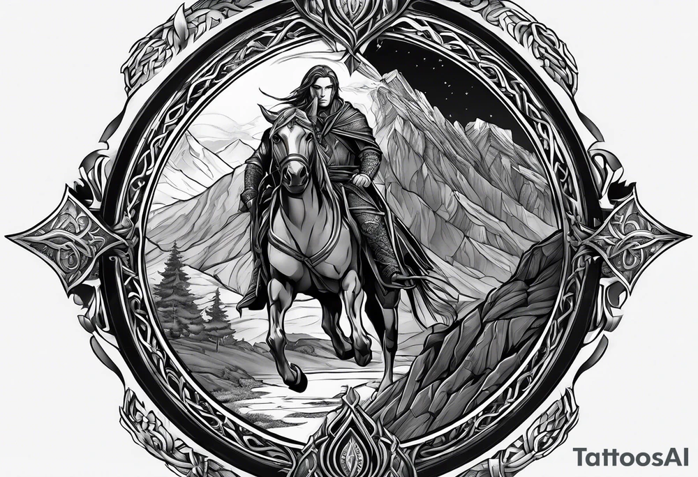 Lord of the rings rohan forearm tattoo idea