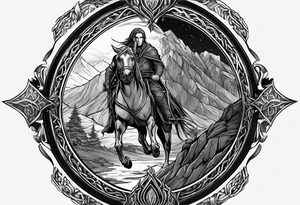 Lord of the rings rohan forearm tattoo idea