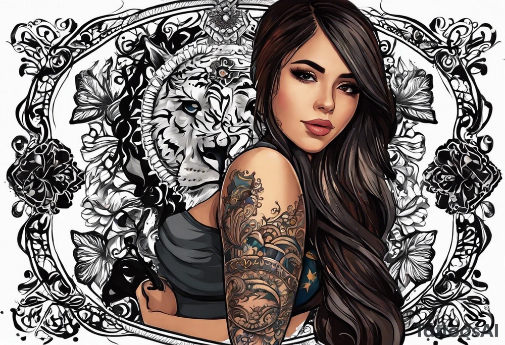 i want to create a tattoo inspired by my life, i had a girlfriend for a 8 years since 2009 till to 2017 and we broke up and i was in depression for almost 2 years, then i met a Colombian girl that ruined my life and i had a baby with her , his name is Yousif and now he is 3 years old living with me , and then i had another Colombian girl that i had a relationship with for over one year and i loved her too much and i broke her heart because of my previous  relationship and now again iam in depression tattoo idea