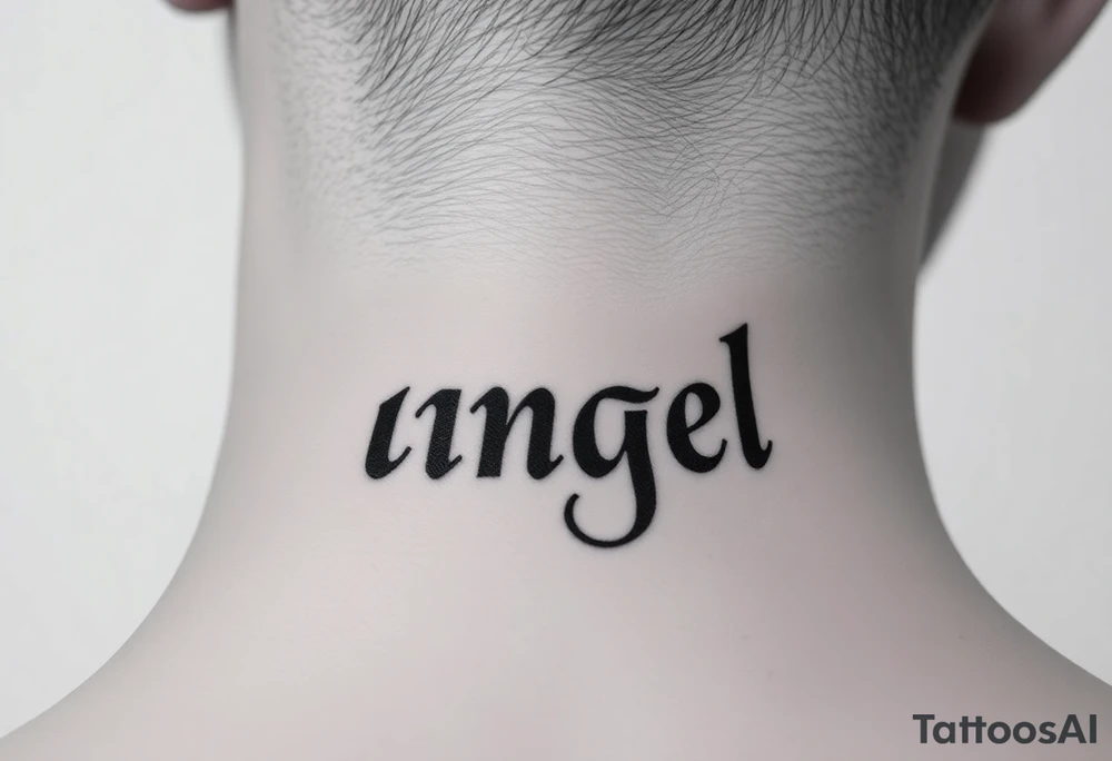 angel tattoo idea