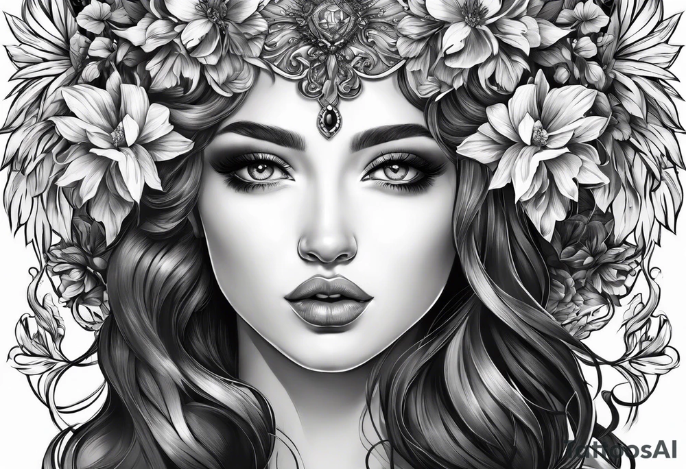 Persephone as dominatrix tattoo idea