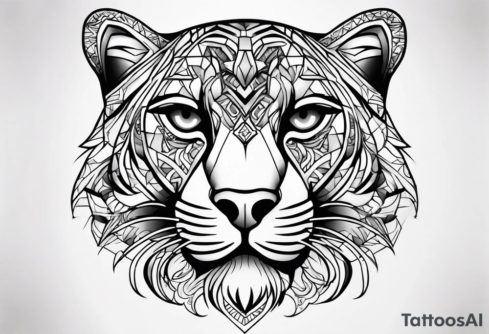 1995 panther black tattoo idea