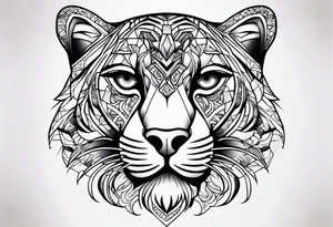 1995 panther black tattoo idea
